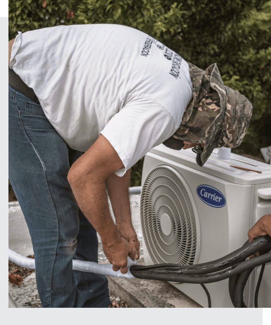 AJ HVAC & Air Duct Cleaning technician working